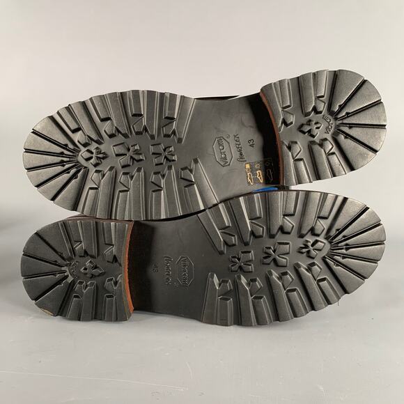 MONTELLIANA Size 10 Tom Hiker Grey Black Tweed Wool Hiking Ankle Boots - Picture 6 of 10